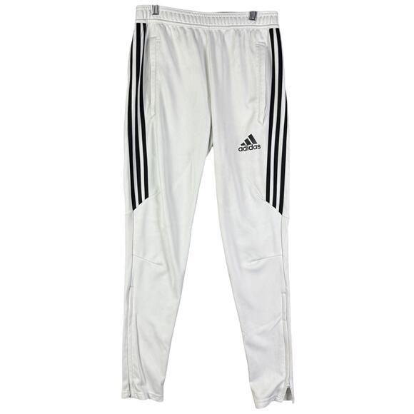 Adidas Tiro 17 Training Activewear Soccer Pants White Black Mens Small Climacool - Picture 1 of 10
